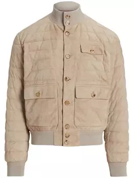 Бомбер Kendall Ralph Lauren Purple Label, нейтральный цвет