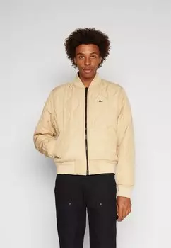 Бомбер Lacoste, черный/круассан