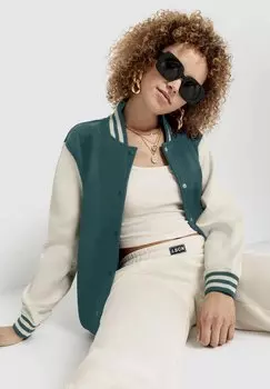 Бомбер LASCANA LSCN BY LASCANA, цвет Beige Schwarz Blau