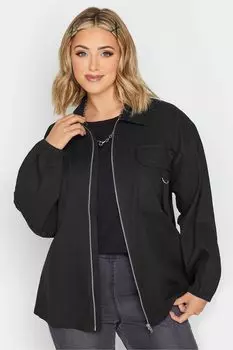 Бомбер лимитированной модели в практичном стиле Yours, черный