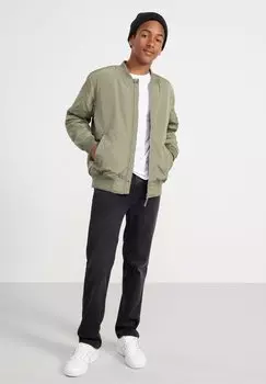 Бомбер Lindex, цвет dark khaki