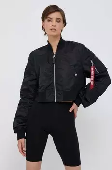 Бомбер MA-1 BOXY WMN Alpha Industries, черный