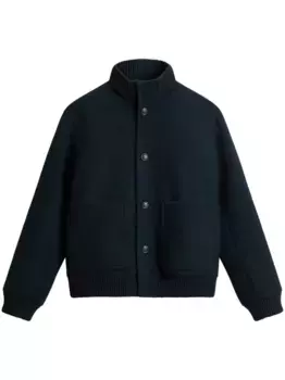 Бомбер Melton WOOLRICH, синий