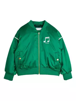 Бомбер Mini Rodini Note, зеленый