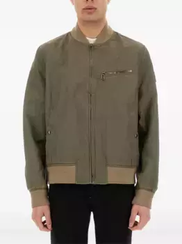 Бомбер на молнии Belstaff, зеленый
