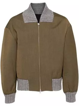 Бомбер на молнии CROQUIS, зеленый