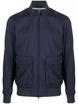Бомбер на молнии Herno, синий