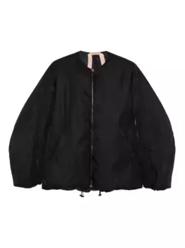 Бомбер на молнии N21, черный