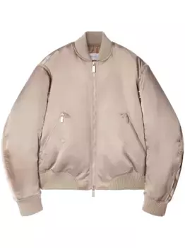 Бомбер на молнии OFF-WHITE, нейтральный