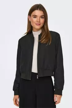 Бомбер на молнии Only, черный