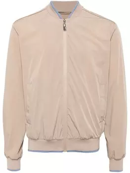 Бомбер на молнии Pal Zileri, нейтральный цвет