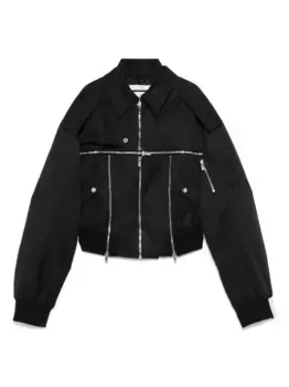 Бомбер на молнии Rokh, черный