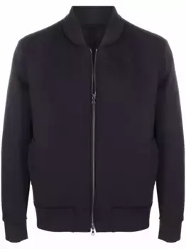 Бомбер на молнии с карманами Harris Wharf London, синий