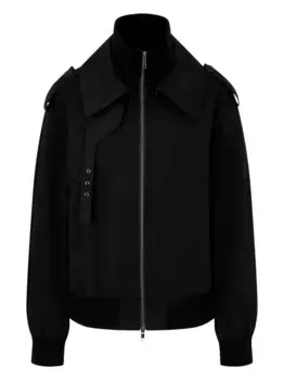 Бомбер на молнии STUDIO TOMBOY, черный