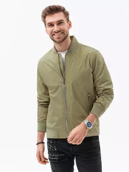 Бомбер обычного кроя Ombre, зеленый