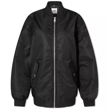 Бомбер оверсайз Tommy Jeans, черный