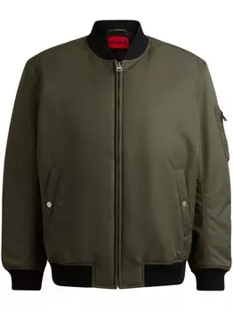 Бомбер-пуховик HUGO, зеленый