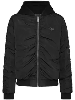 Бомбер-пуховик Philipp Plein, черный