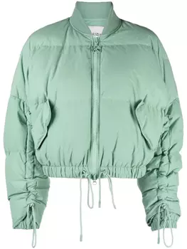 Бомбер-пуховик с кулиской Krizia, зеленый