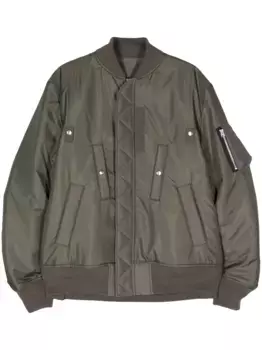 Бомбер-пуховик SACAI, зеленый