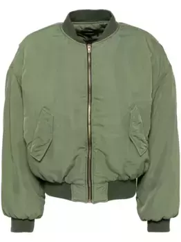 Бомбер-пуховик We11done, зеленый
