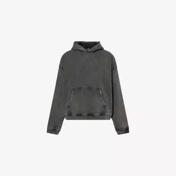 Бомбер Represent Initial из хлопка с объемным логотипом, серый