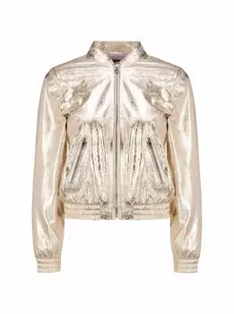 Бомбер с эффектом металлик Gucci