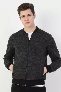 Бомбер с боковыми карманами Colin'S, серый