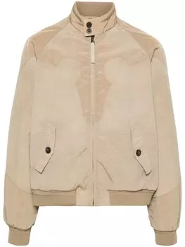 Бомбер с декоративной строчкой Maison Margiela, бежевый