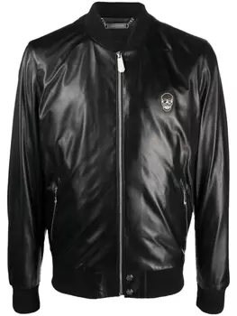 Бомбер с декором Skull Philipp Plein, черный