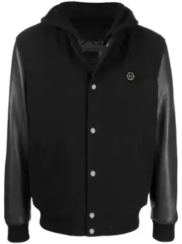 Бомбер с длинными рукавами Philipp Plein, черный