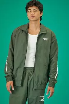 Бомбер с графическим рисунком Reebok Forever 21, оливковый