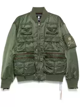 Бомбер с карманами Mastermind World, зеленый