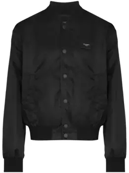 Бомбер с логотипом DG DOLCE & GABBANA, черный