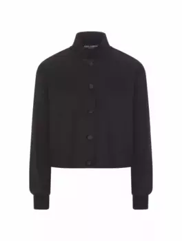 Бомбер с логотипом Dolce&Gabbana, черный