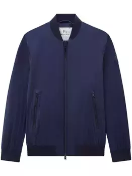 Бомбер с логотипом WOOLRICH, синий