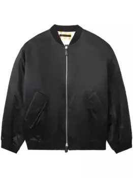 Бомбер с молниями на рукавах JIL SANDER, черный