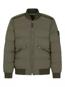 Бомбер с нашивкой Compass Stone Island, зеленый