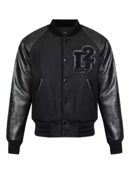 Бомбер с нашивкой-логотипом DSQUARED2, черный