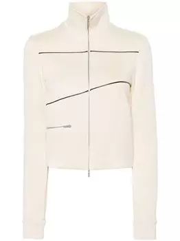 Бомбер с нашивкой-логотипом Ferragamo, нейтральный цвет