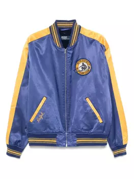Бомбер с нашивкой-логотипом Polo Ralph Lauren, синий