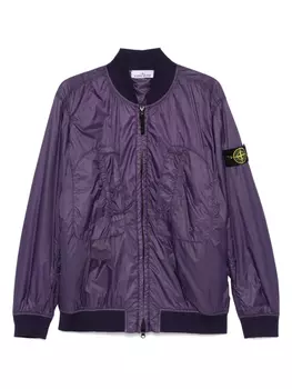 Бомбер с нашивкой-логотипом Stone Island, фиолетовый