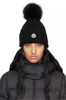 Бомбер с помпоном Moncler, черный
