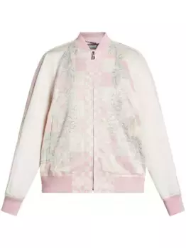 Бомбер с принтом Barocco VERSACE, розовый