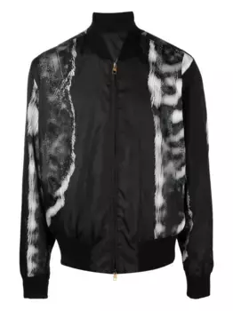 Бомбер с принтом Dunhill, черный