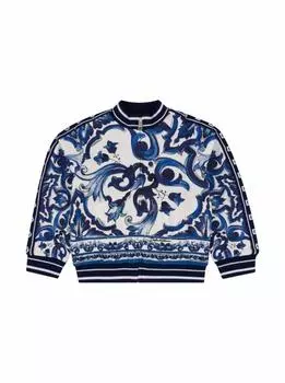 Бомбер с принтом Majolica Dolce&Gabbana