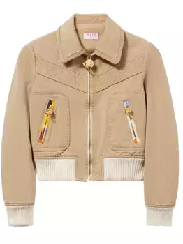 Бомбер с узором PUCCI, нейтральный