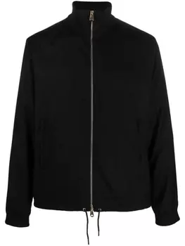 Бомбер с воротником в рубчик Paul Smith, черный