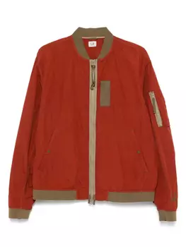 Бомбер с вышитым логотипом C.P. Company, оранжевый