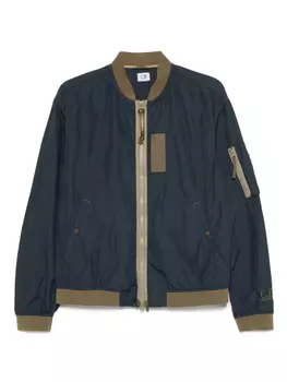 Бомбер с вышитым логотипом C.P. Company, синий